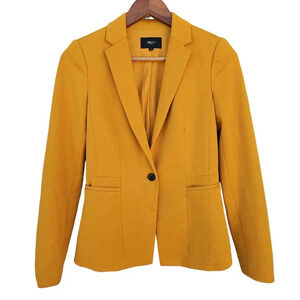 G2OOO Single-Breasted Blazer Orange Size 34